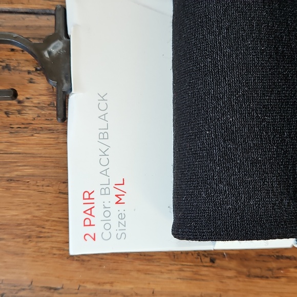 Marilyn Monroe Black Footless Tights - 2 Pair - Picture 3 of 5